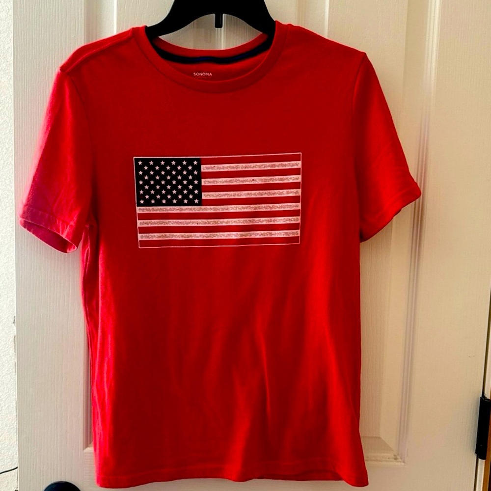 Boys Sonoma American Flag T-shirt XL 18/20